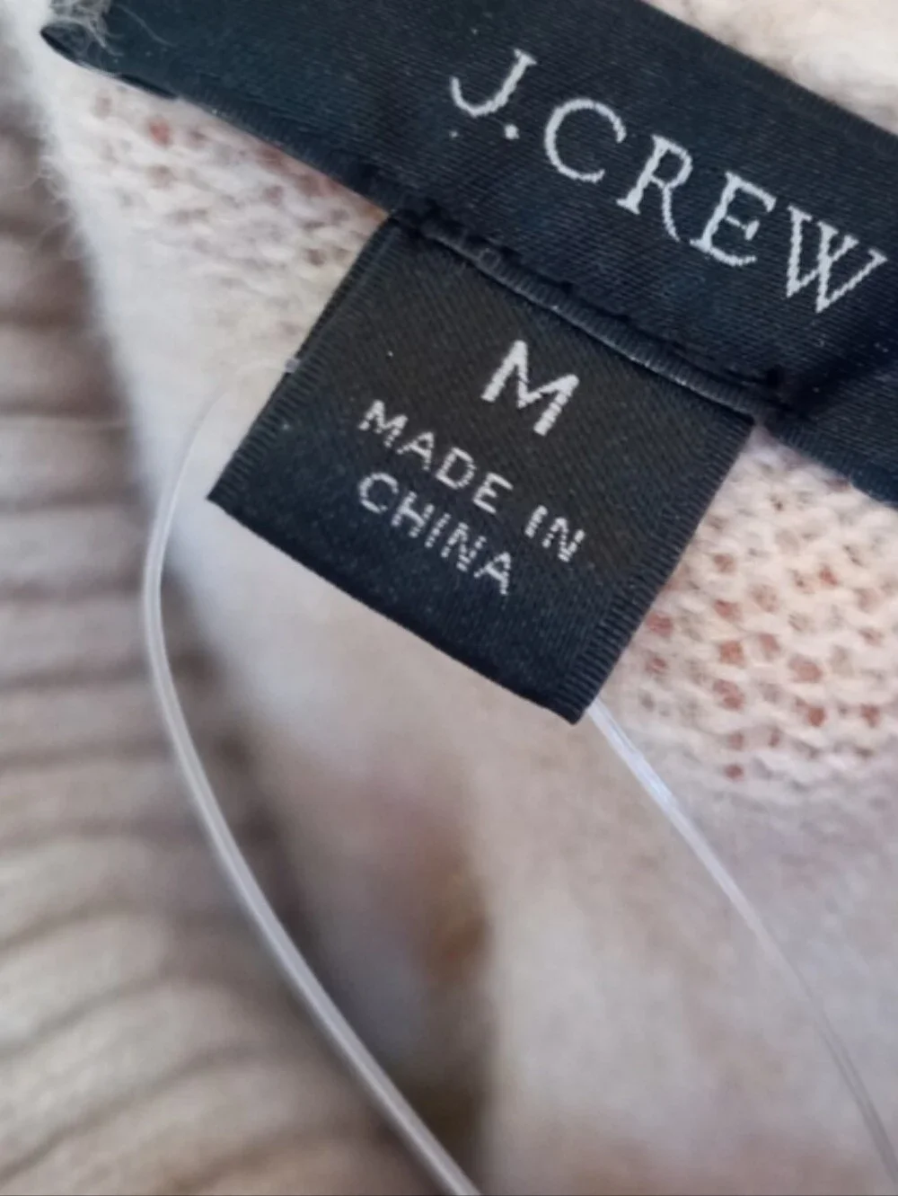 J. Crew tan striped partial wool and alpaca blend turtleneck sweater